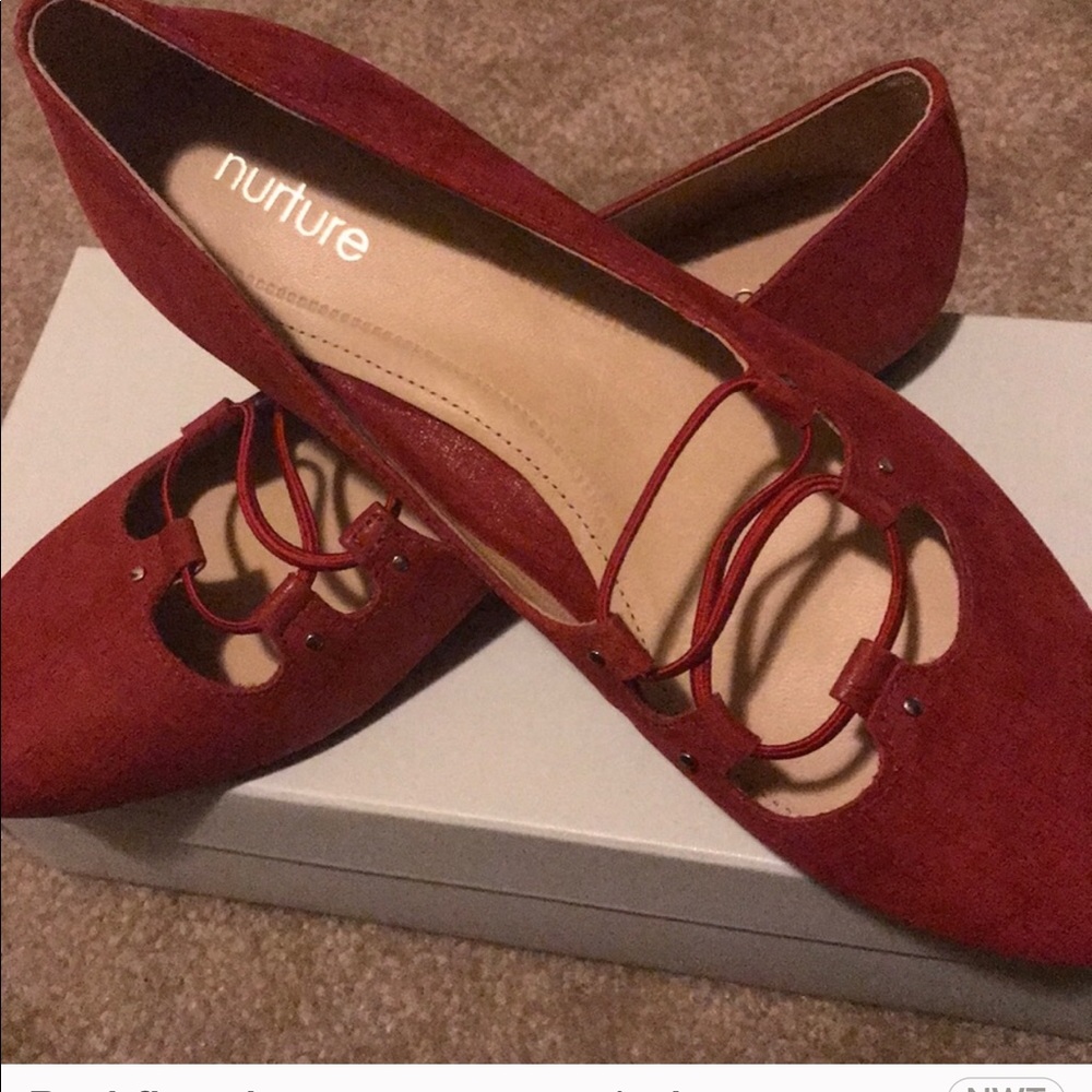 Size 7 nurture shoes red